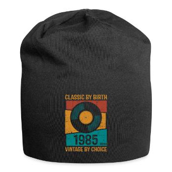 1985 Vintage Vinyl Classic Birth Yearchoice editi - Jersey Beanie - black - Front