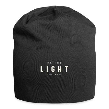 Be The Light - Matthew 5:14 Christian Quote - Jersey Beanie - black - Front
