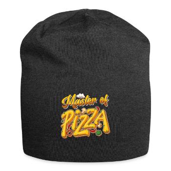 Pizzabäcker Master of Pizza Backfans Pizza Fan - Jersey-Beanie - Anthrazit - Vorne