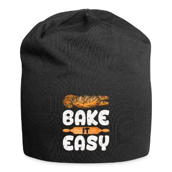 Just Bake Bread Dough Bake Baking Lover - Jersey Beanie - black - Front