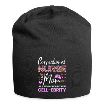 Maman infirmière correctionnelle mais plus de cadeaux Cell-Ebrity - Bonnet en jersey - noir - Devant