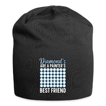 Outils à main pour peinture diamant, peintre diamant - Bonnet en jersey - noir - Devant