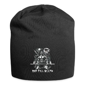 Rep Till Death 80s Slasher Bodybuilding - Jersey-Beanie - Schwarz - Vorne