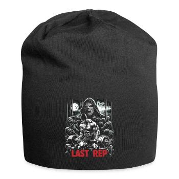 Last Rep 80s Slasher Bodybuilding - Jersey-Beanie - Schwarz - Vorne