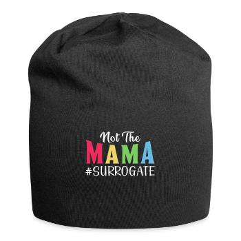 Pas la maman - mère porteuse - Bonnet en jersey - noir - Devant