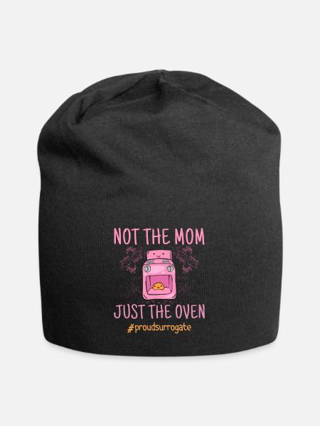 Not The Mom Just The Oven - Surrogate Mother - Jersey Beanie - black