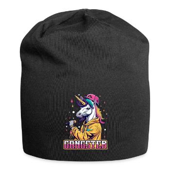 Licorne Gangsta - Bonnet en jersey - noir - Devant