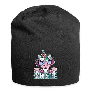 Licorne Gangsta - Bonnet en jersey - noir - Devant