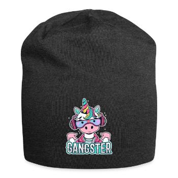 Gangsta Unicorn - Jersey-Beanie - Anthrazit - Vorne