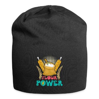 Bread Baker Flour Power Baking Baking Lovers - Jersey Beanie - black - Front