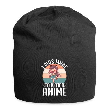 I Was Made To Watch Anime Japanese Anime Manga - Jersey Beanie - black - Front