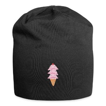 Eiscreme - Jersey-Beanie - Schwarz - Vorne
