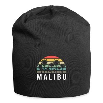Retro Malibu Sunset Relax - Jersey Beanie - black - Front