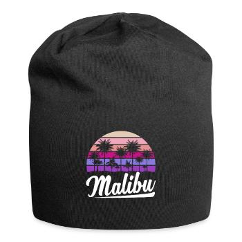 Retro Malibu Sunset Relax - Jersey Beanie - black - Front