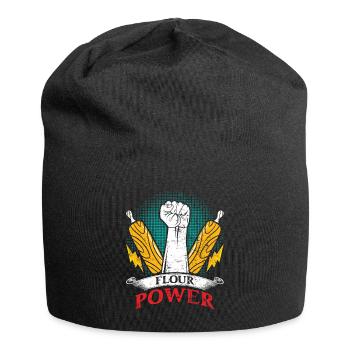Bread Baker Flour Power Baking Baking Lovers - Jersey Beanie - black - Front