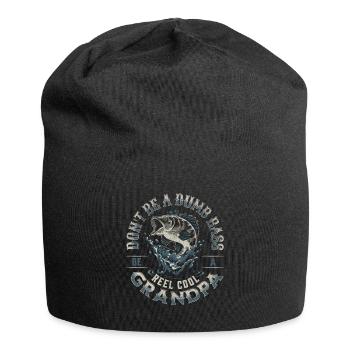 Don't Be A Dumb Bass - Be A Reel Cool Grandpa - Jersey Beanie - black - Front
