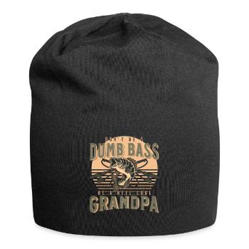 Don't Be A Dumb Bass - Be A Reel Cool Grandpa - Jersey Beanie - black - Front