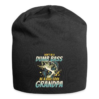 Don't Be A Dumb Bass - Be A Reel Cool Grandpa - Jersey Beanie - black - Front
