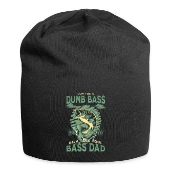 Funny Don’t Be A Dumb Bass - Be A Reel Cool Dad - Bonnet en jersey - noir - Devant