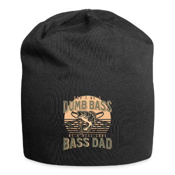 Lustiges Don't Be A Dumb Bass - Be A Reel Cool Dad - Jersey-Beanie - Schwarz - Vorne