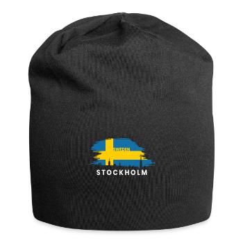 Suède Suède Suède Stockholm - Bonnet en jersey - noir - Devant