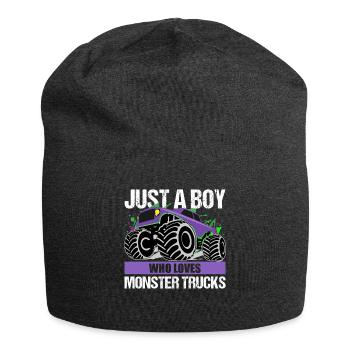 Cadeau Monster Truck Passion pour garçons - Bonnet en jersey - charbon - Devant