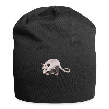 Charmantes Opossum Naturfreund Stil - Jersey-Beanie - Schwarz - Vorne