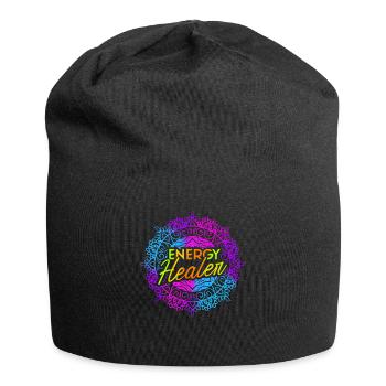 Chakra Guérison Holistique Mains Guérisseur Énergétique Reiki - Bonnet en jersey - noir - Devant