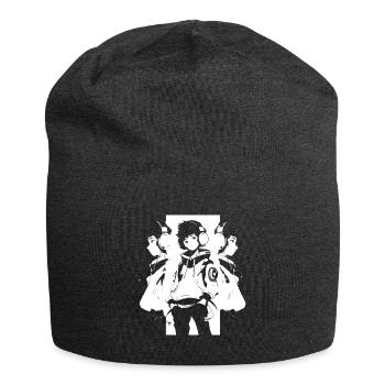 Shibuya's cool Cyberpunk Style Anime Boy Otaku - Jersey-Beanie - Anthrazit - Vorne