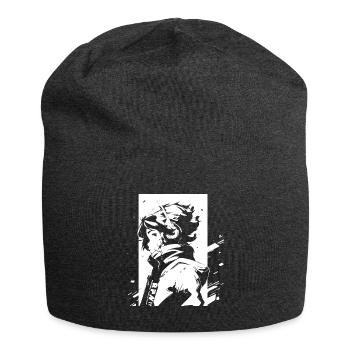 Shibuya's cool Cyberpunk Style Anime Boy Otaku - Jersey-Beanie - Anthrazit - Vorne