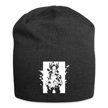Shibuya's cool Cyberpunk Style Anime Boy Otaku - Jersey-Beanie - Anthrazit - Vorne