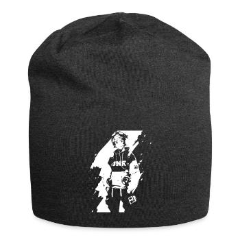 Shibuya's cool Cyberpunk Style Anime Boy Otaku - Jersey-Beanie - Anthrazit - Vorne