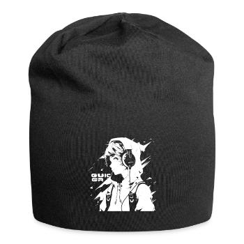 Shibuya's cool Cyberpunk Style Anime Boy Otaku - Jersey Beanie - black - Front