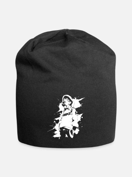 Le cool Cyberpunk Style Anime Boy Otaku de Shibuya - Bonnet en jersey - noir