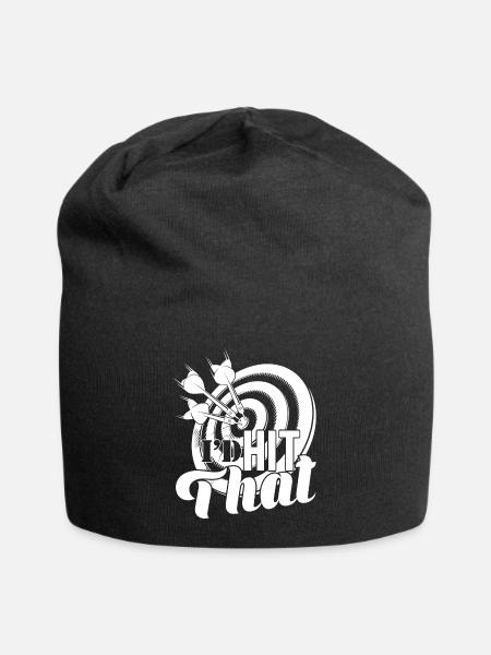 Darts Darts I'd Hit That - Jersey Beanie - black