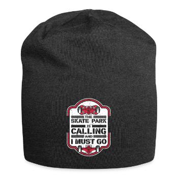Skate Park Is Calling And I Must Go Skaterboy - Jersey-Beanie - Anthrazit - Vorne