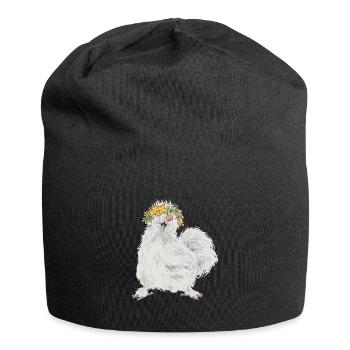 Seidenhuhn Poulet soyeux - Bonnet en jersey - noir - Devant