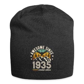 Vintage 89 Geburtstag Retro 1935 - Jersey-Beanie - Anthrazit - Vorne