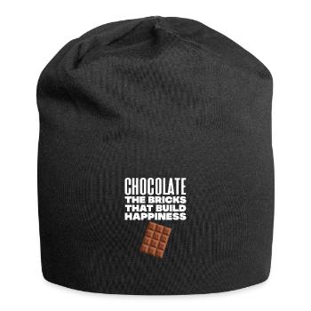 Schokolade Schoko Essen Kakao Geschenk - Jersey-Beanie - Schwarz - Vorne