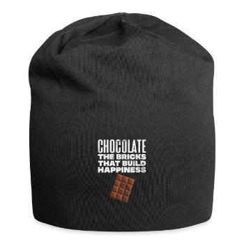 chocolat - Bonnet en jersey - noir - Devant