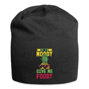 Pineapple If Im Moody Give Me Foody - Jersey Beanie - black - Front