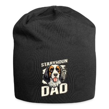Cadeau de propriétaire de chien Stabyhoun Dad Stabijhoun - Bonnet en jersey - noir - Devant