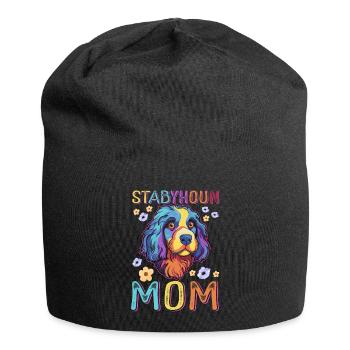 Cadeau de propriétaire de chien Stabyhoun Mom Stabijhoun - Bonnet en jersey - noir - Devant