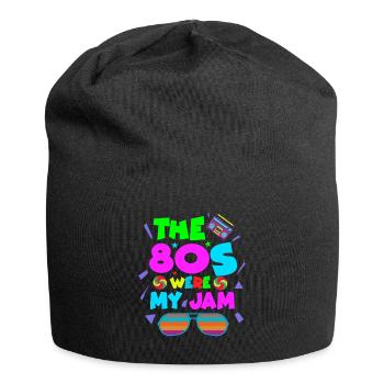 Fille garçon enfants 70 s 80 s 90 s Disco Costume tenue - Bonnet en jersey - noir - Devant