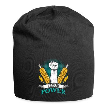 Bread Baker Flour Power Baking Baking Lovers - Jersey Beanie - black - Front