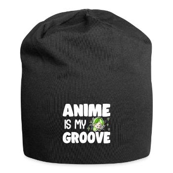 Anime Is My Groove Japanese Anime Manga Otaku Girl - Jersey-Beanie - Schwarz - Vorne