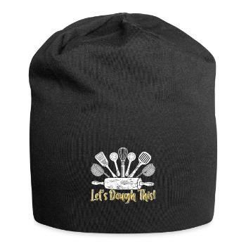 Backfans Let's Dough This! Baking Bakery - Jersey Beanie - black - Front