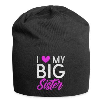 Sister Gifts - Jersey-Beanie - Schwarz - Vorne