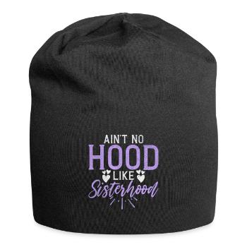 Sister Gifts - Jersey-Beanie - Schwarz - Vorne