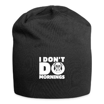 Boxer Hund Deutscher Boxer Witzig - Jersey-Beanie - Schwarz - Vorne